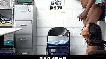 store thief babe deepthroats officer's bbc for release