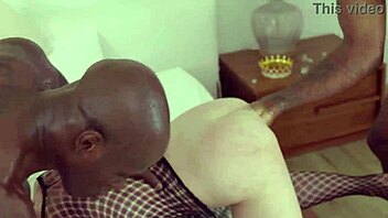 Rough interracial anal fisting orgy gapes big black cocks!