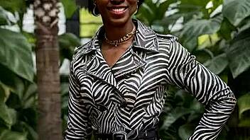 Genesis Day 3 Original Sin Leather-Clad Ebony Tease Outdoor