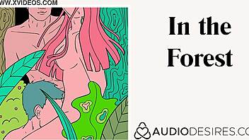 forest roleplay threesome moans to shared orgasms