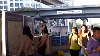 horny tourist hunts petite asian teen for raw outdoor fucking