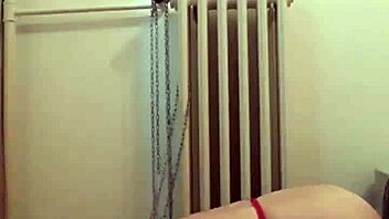 slave trained hard with belt and piss 😈💦🔥