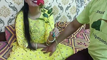 indian couple roleplay valentine romance with dirty hindi talk and creampie