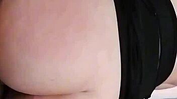 curvy latina teen grinds tight pussy on huge cock pov