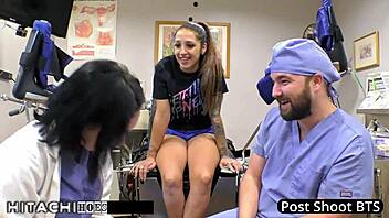 nurse lenna lux forces hitachi orgasms on me her guinea pig stefania mafra