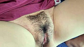 closeup trimmed bush on chubby latina college teen pussy creampie