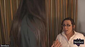 i rip georgia jones pants off and scissor her hard sinn sage