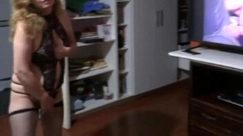 Hairy pussy filled with brother-in-law cum after porn watch