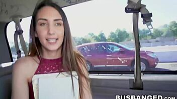 Teen Natalia Nix sucks cock pays for van fuck 🚗💦