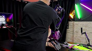 she screamed in pain from hard ass spanking during intense domination demo rainbow witch