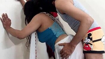 muslim wife bounces on cock for standing anal thrill in clear hindi moans