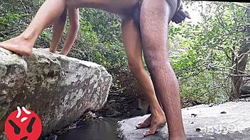 Lonely river cutie ends up devouring my thick cock whole