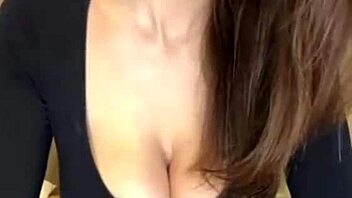 Milf flaunts her massive milky tits up close