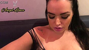 Angel Lima Smokes Fetish Before Grinding Pussy on Lucky Face!