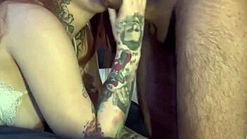 Redhead nerd girlfriend pushed hard by friend