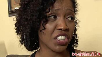 old guy gets anally ridden by squirting young ebony