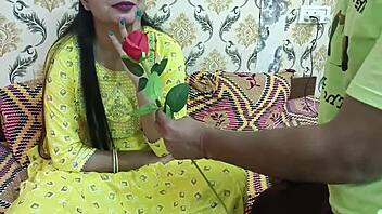 indian couple roleplay valentine romance with dirty hindi talk and creampie