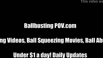 sadie kicks your balls super hard mistress style!