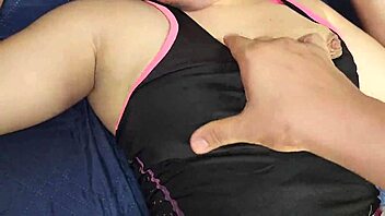 closeup trimmed bush on chubby latina college teen pussy creampie