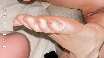 students test feet, shy gigi rides juicy pussy brilliantly!