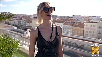 Sophie sultry blonde milf slut stuffed full in every lingerie orifice