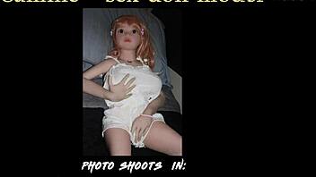 camille, my hot fuck doll, poses sexy in white halter top for photoshoot