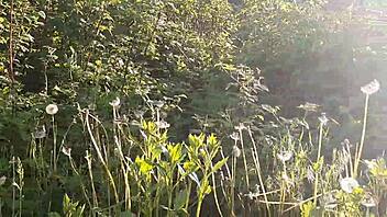 I piss publicly in nature then masturbate pussy to orgasm