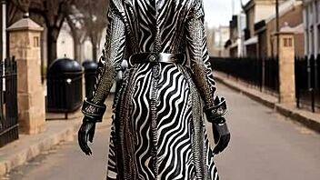 Genesis Day 3 Original Sin Leather-Clad Ebony Tease Outdoor