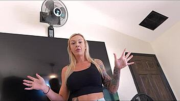 stepmom help me cum quick before soccer with your big tits