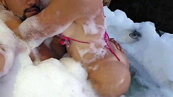 Latina Milf Craves Big Cock Jacuzzi Creampie Ride