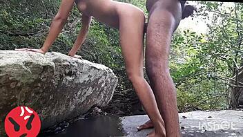 Lonely river cutie ends up devouring my thick cock whole