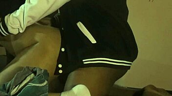 slutty asian student rides tutor's big cock raw