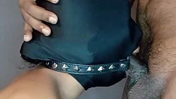 amateur practices deep throat with ring gag