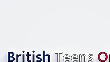 Christmas cumshot blasts 18yo girl's big natural tits first time!