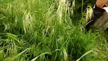 I piss publicly in nature then masturbate pussy to orgasm