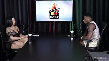 brazilian milf's naughty interview turns into wild group outdoor fuckfest