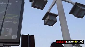 horny tourist hunts petite asian teen for raw outdoor fucking