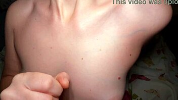 Stepsister milks my monster cock for intense evening orgasm closeup