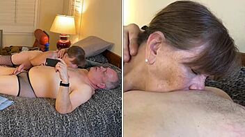 granny peggy sue savors deepthroat cum in mouth