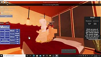 White-haired slut pounds Roblox chestnut so hard!