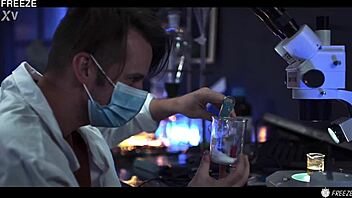 Mad scientist freezes and fucks 18+ lab doll matty mila till she squirts wildly