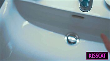 Hot creampie in hotel with roommate milf