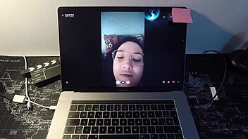 Spanish MILF Fucks Fan on Webcam!