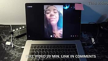 Spanish MILF Fucks Fan on Webcam!