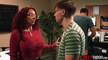 horny milf teacher rough anal double penetration big tits