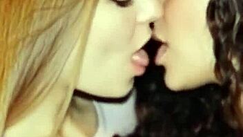 Katherine and megan's hot french lesbian kisses 😘👅