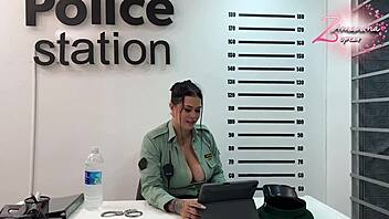 horny police officer fucks cocky colombian big cock office rough
