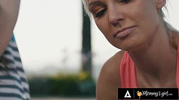 Kenzie Taylor tricks neighbor Desiree Dulce into outdoor pussy licking