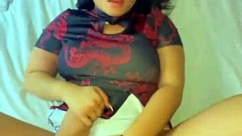 Sloppy blowjob in asian dress ends with huge creampie doggystyle