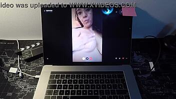 Spanish MILF Fucks Fan on Webcam!